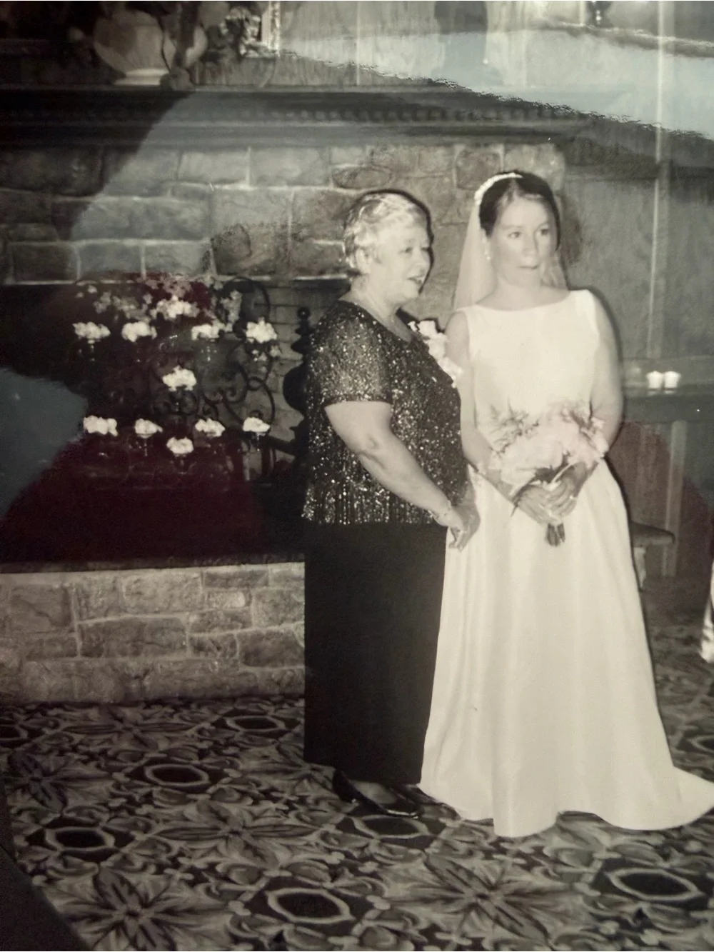 Wedding Photograph Wall Art - Black & White Vintage Style